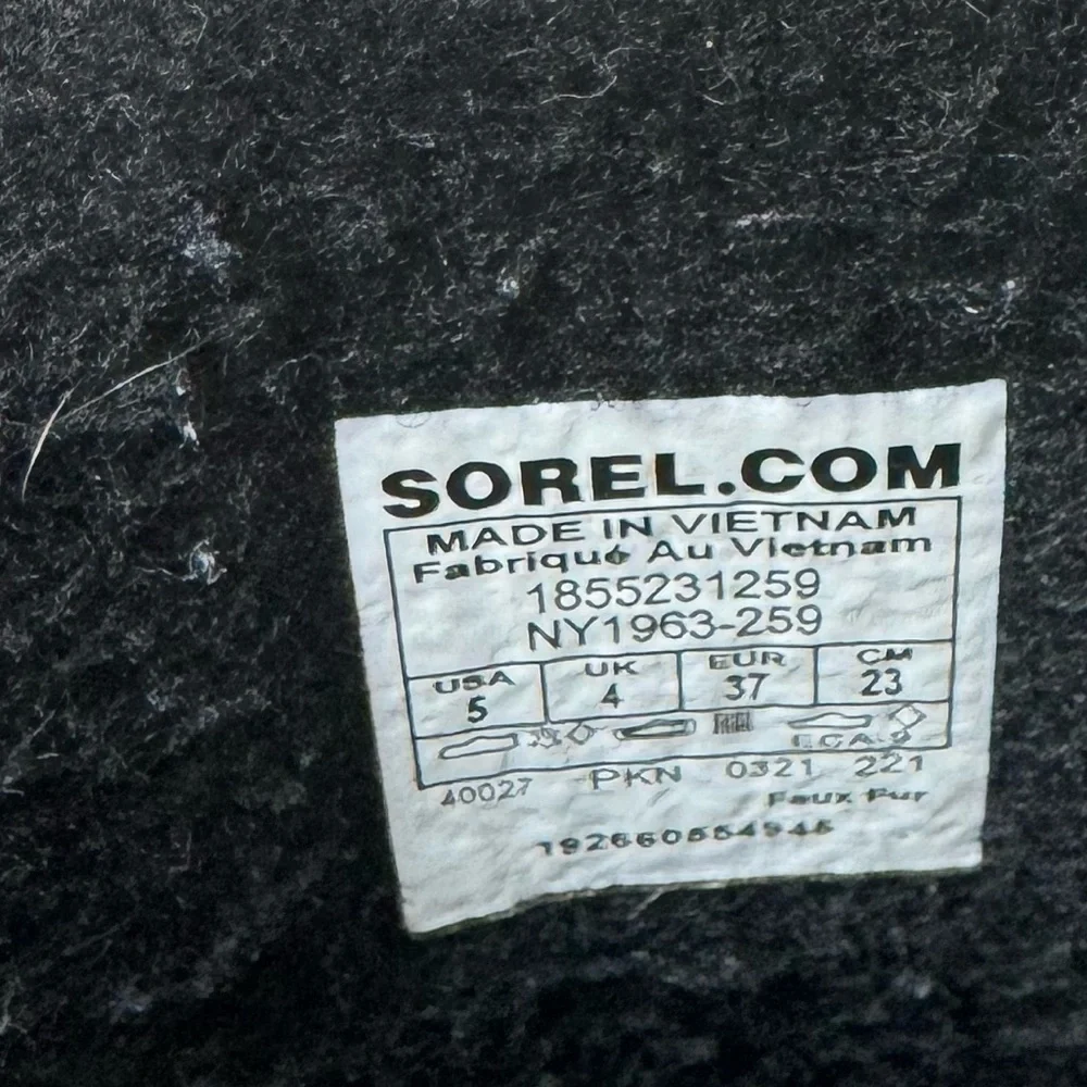 Sorel Youth Pac Lace Up Waterproof Lined Duck Boots